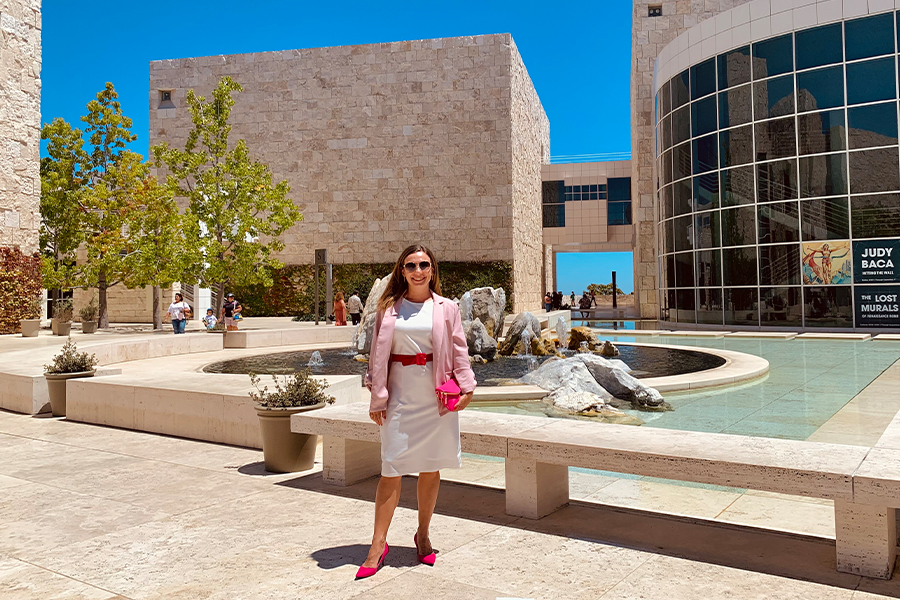 visiting Getty Center Los Angeles